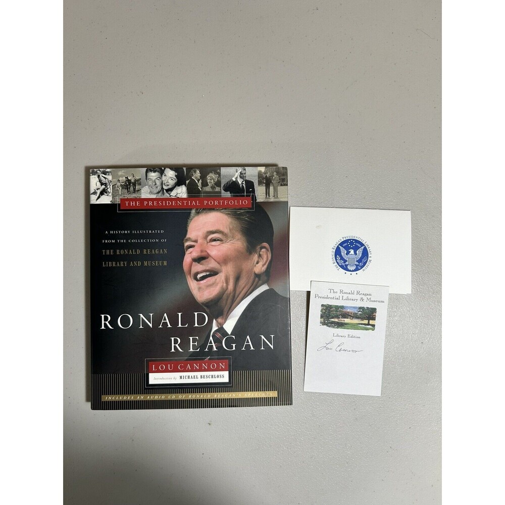 Ronald Reagan Presidential Portfolio - Author Lou Cannon Signed